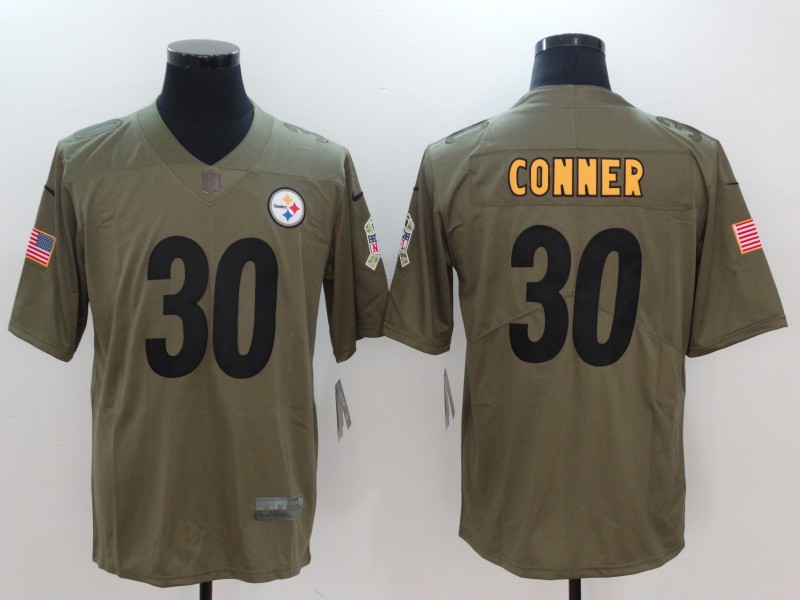 Men Pittsburgh Steelers #30 Conner Nike Olive Salute To Service Limited NFL Jerseys->dallas cowboys->NFL Jersey